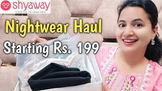 Most Affordable Lingerie and Nightwear  Shyaway Haul  Online Bras Nightwear and Shapewear [upl. by Abrahamsen978]