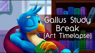 Gallus Study Break My Little Pony Speed Painting [upl. by Dorman]