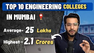 Top 10 Engineering Colleges in Mumbai  21 Crore Placement 🔥  Ranking  Fee  A to Z Info [upl. by Adnahc909]