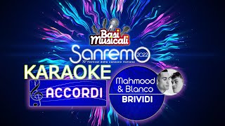 Brividi  Mahmood e Blanco ACCORDI  Piano KARAOKE [upl. by Eaton]