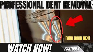 professional dent removal Car front door  Ford pdrtools2024 [upl. by Kare95]