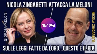 Zingaretti contro Meloni sullassegno familiare FdI in rivolta quotMalafede o ignoranzaquot [upl. by Sisile260]