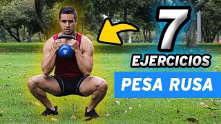 Top 7 Ejercicios con PESAS RUSAS KETTLEBELL para PRINCIPIANTES [upl. by Brightman576]