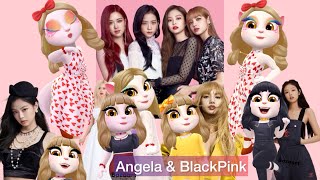 HOW are Blackpink LISA ROSEJENNIEJISO ANGELA going to CONCERT 😍🎤🎬 My talking Angela 2 🥰 [upl. by Yadrahs561]