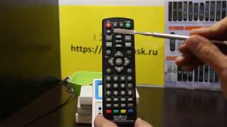 Настройка Huayu RMD11555 DVBT2TV с обучением под TV универсальный для цифровых приставок [upl. by Tound990]