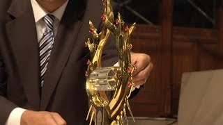 John Paul II Relic Arrives in NYC [upl. by Ayojal]