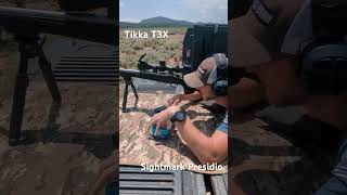 Tikka T3X with Sightmark Presidio long range shooting [upl. by Asenab]