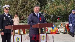 Ceremonie cu depunere de coroane la Monumentul dedicat eroilor Războiul de independență al României [upl. by Doi]