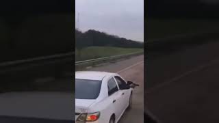 Taxi patrollers in Stanger KZN attempting to force a truck driver off the road [upl. by Brigitta724]