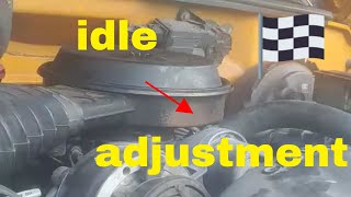 Chevy c1500 4 3 v6 idle adjusting 1990 [upl. by Drewett118]