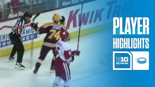 Jimmy Snuggerud Highlights vs Minnesota  Wisconsin Hockey  11092024 [upl. by Daryn]