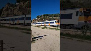 Rodalies R1 Arenys de Mar S447 con destino Maçanet Massanes train trains trainshorts [upl. by Jarad923]