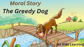 The greedy dog  The greedy dog story in English  Greedy Dog Kahani  Moral Stories for Kids [upl. by Aicenert]