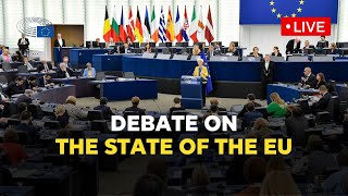 Watch the State of the European Union debate 2023 [upl. by Carce]