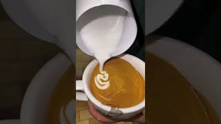 Soaring High Eagle Latte Art by a Skilled Barista [upl. by Mallen]