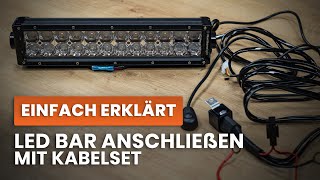 HOWTO LED Bar anschließen inkl Kabelset I AgrarLEDde [upl. by Aisayn]