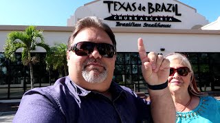 ORLANDO LUNCH  ALL YOU CAN EAT BRAZILIAN STEAKHOUSE  Texas De Brazil [upl. by Lalise]