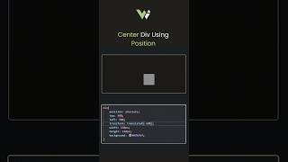 Make the use of CSS to make center Div position easily css  css3  html  shorts [upl. by Sprung861]