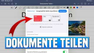 Goodnotes DOKUMENTE TEILEN  Goodnotes Datei exportieren amp in PDF umwandeln [upl. by Lubet845]