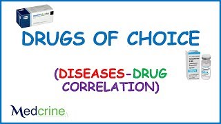 Drugs of Choice Disease drug correlation guide [upl. by Nohtiek726]