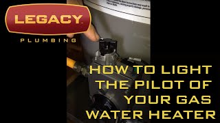 How To Light the Pilot On a Gas Water Heater [upl. by Neelrahs]