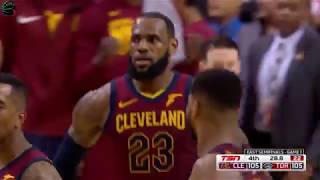 Lebron James Sends Game 1 vs Raptors Into Overtime With GORGEOUS Fadeaway Jumper [upl. by Essirehs]