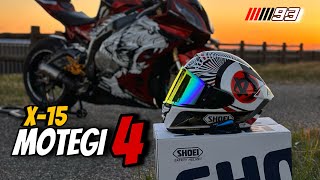 MEU CAPACETE NOVO  SHOEI X15 MOTEGI 4 🥵🔥 NOVO [upl. by Andros109]