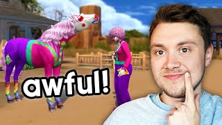 Sims 4 Horse Ranch is shockingly shallow new quotgameplayquot trailer reaction [upl. by Werdnaed]