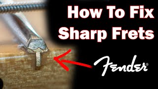 How To Fix Sharp Fret Ends  Stratocaster Upgrade Series Part 2 [upl. by Mariele327]