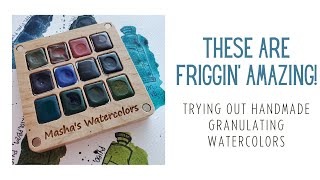 The Best Handmade Granulating Watercolors Ive Ever Seen [upl. by Amathiste]