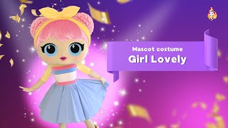 Girl Lovely Mascot Costume [upl. by Ahc]