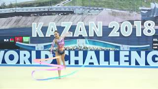 Katsiaryna Halkina BLR  Ribbon WCC Kazan 2018 AA 17000 [upl. by Darrill955]