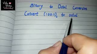 Binary to octal conversion in urdubinary to Octal number system [upl. by Nissie]