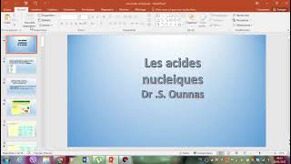 cours biochimie les acides necleiques [upl. by Barber330]