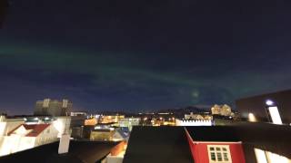 Northern Lights from Canopy by Hilton in Reykjavik Iceland [upl. by Peper]