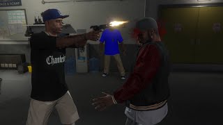 Crips vs Bloods the long stretch Gang Mission in GTA 5  Real Life Gangs [upl. by Ahsaelat]