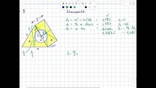 Vorbereitungsklausur A4 Schwerpunkt von Dreieck Rechteck Lochkreis [upl. by Berne880]
