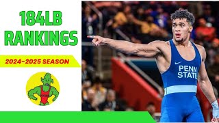 184lb Preseason RANKINGS  20242025 NCAA Wrestling Season [upl. by Aroled]