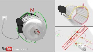 Single Phase Induction Motor Capacitor Induction Motor or AC Motor explained [upl. by Gaither]