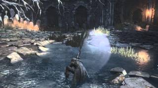 Dark Souls III  Wolf Knights Greatsword Moveset [upl. by Analim987]