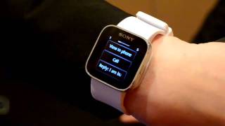 Sony SmartWatch Handson [upl. by Retsek]