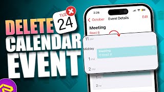 How to Delete Calendar Events on iPhone  Delete Appointments on Apple Calendar [upl. by Fenner114]