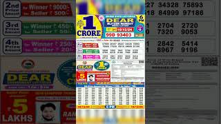 Nagaland State Lottery Result of Dear Day 600 pm Live on Lottery Sambad [upl. by Roban547]