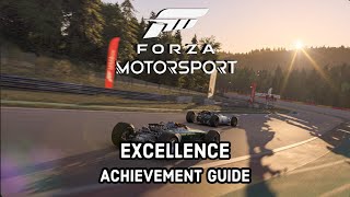 Forza Motorsport  Excellence Achievement Guide [upl. by Awjan]