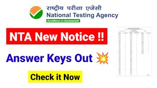 💥New Notice from NTA  Answer Keys Update  UGC NET MENTOR [upl. by Bywoods484]