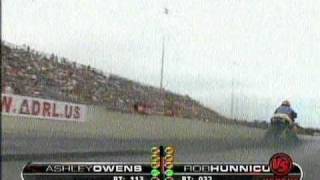 Ashley Owens VS Rob Hunnicutt Speed Record Pro Extreme Motor Cycle Martin Mi 2009 [upl. by Milano504]