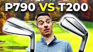 TaylorMade P790 v Titleist T200 Irons WE CROWN A WINNER [upl. by Aruasi]