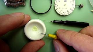 How to ReLume Watch Hands Part 2 Repair the luminous compound on a Tag Heuer watch [upl. by Kling]