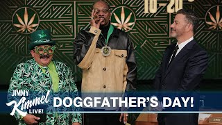 Jimmy Kimmel Declares Snoop Dogg’s Birthday DOGGFATHER’S DAY [upl. by Yrtnej924]