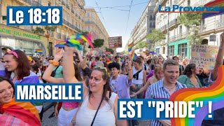 Revivez en images la marche des Fiertés de Marseille [upl. by Ymmot]